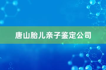 唐山胎儿亲子鉴定公司